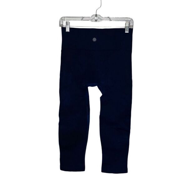 Athleta Subtle Tie-Dye Mid-Rise Pull On Compression Legging Navy Blue Medium - Picture 8 of 8